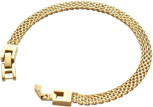 Miniatura 3 de Geoffrey Beene Pulsera de eslabones de malla italiana de acero inoxidable de 0.236 in de 8.5 pulgadas