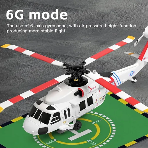Miniatura 7 de Helicóptero de control remoto K270 UH60L 2.4Ghz 4CH Helicóptero RC Heli Aileronless giroscopio de 6 ejes Presión de aire Retención de flujo óptico