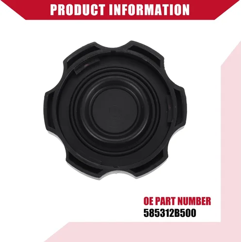 Miniatura 7 de NO.58531-07000 - Tapa de depósito para cilindro maestro de freno automático para Hyundai Accent 1999-2006, plástico duradero, 1 unidad, color negro