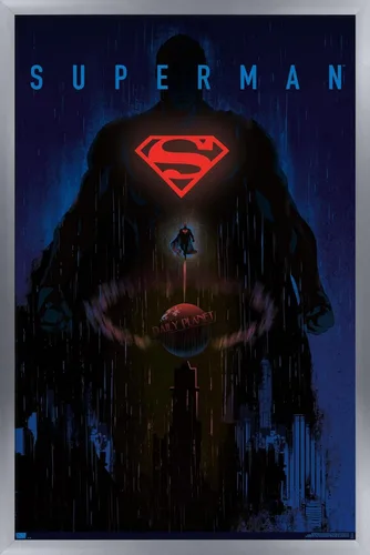 Miniatura 8 de DC Comics: Dark Artistic - Póster de pared de Superman, 34 pulgadas de largo x 22.4 pulgadas de ancho, versión premium sin marco