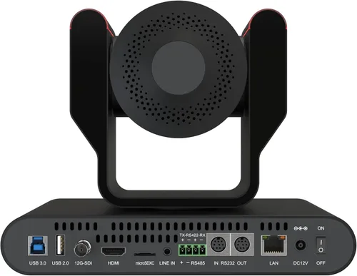 Miniatura 2 de 12X 4K UHD Seguimiento automático HDMI 2.0/12G-SDI/USB 2.0/USB 3.0 Dante AV-H Cámara PTZ de transmisión en vivo con luces de recuento (negro)