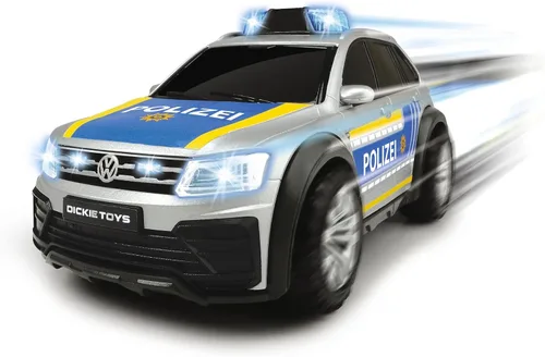 Miniatura 3 de DICKIE TOYS Volkswagen VW Tiguan R-Line – Coche de policía de 9.8 in con efectos de luz y sonido, SUV de policía, coche de juguete, para niños de 3