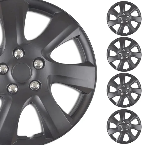 Miniatura 11 de BDK Tapacubos para ruedas Toyota Camry 16 pulgadas, set de 4, reemplazo directo OEM Snap-on para tapacubos Toyota Corolla 16 pulgadas, cubiertas