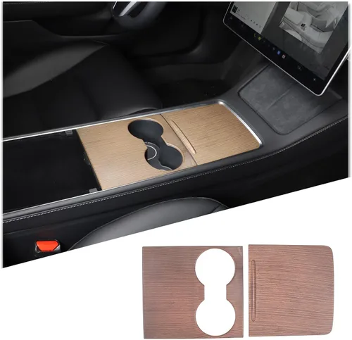Kit de cubierta de consola central, cubierta de consola central de ABS para Tesla Model 3 2021-2023, a prueba de líquidos, protección UV, lujosa