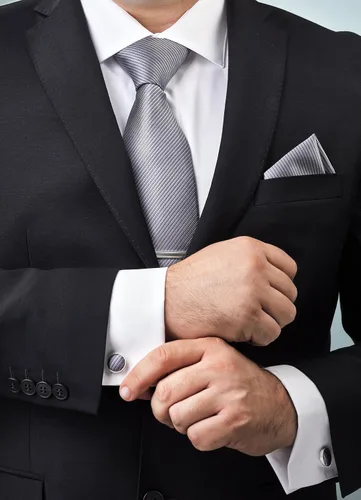 Miniatura 13 de Juego de corbata de regalo para hombre, corbata sedosa, bolsillo cuadrado, clips de corbata, gemelos para hombres