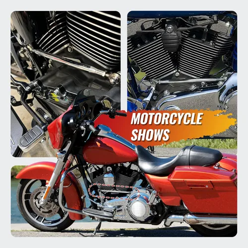 Miniatura 7 de Varilla de palanca de cambios de motocicleta CNC de aluminio para Harley Touring Electra Glide para Street Glide, varilla de enlace de palanca