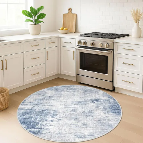 Miniatura 807 de IOHOUZE Alfombra abstracta lavable de 3 x 12 pies para pasillos, antideslizante para cocina, camino de entrada de lana sintética para interiores