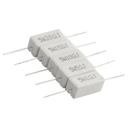 Miniatura 5 de Resistencias de cemento de 5 W, 1 ohmio, 5 ohmios, 10 ohmios, 15 ohmios, 20 ohmios, resistencias de cemento de cerámica, 5 % de cerámica, kit