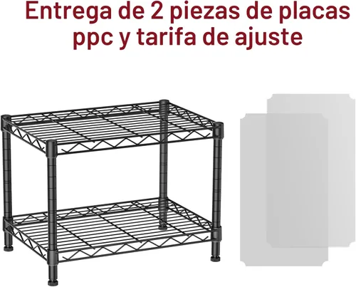 Miniatura 4 de SINGAYE 2 estantes de alambre pequeños para cocina, despensa, cerca de casa, organizadores y almacenamiento, estante de baño, sala de lavandería