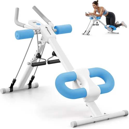 MERACH Máquina de abdominales, equipo de entrenamiento abdominal, máquina de entrenamiento abdominal ajustable para entrenamiento de abdominales en