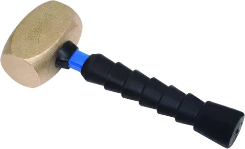Williams Martillo de latón JHWHSB-2.6A con mango de fibra de vidrio de 10 pulgadas