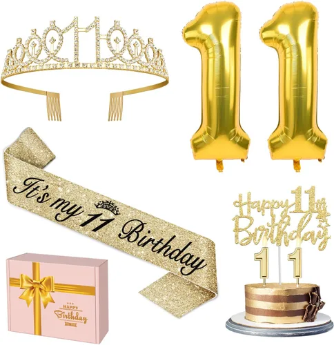 Miniatura 11 de Decoraciones doradas de 70 cumpleaños para mujer con banda y tiara de cumpleaños 70, adorno para pastel y velas, globos de números, regalos de 70