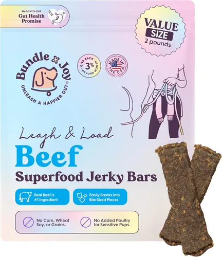 Miniatura 20 de Bundle x Joy Rise & Shine - Golosinas de pollo para perros, bolsa de 5 onzas, superalimento natural, maíz, aves, soja y granos, golosinas