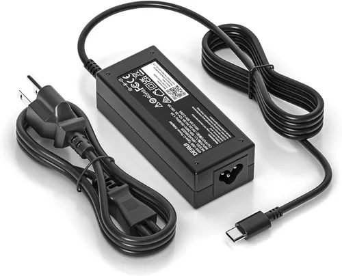 Adaptador USB C para portátil de 45 W compatible con cargador HP Chromebook, para Acer Lenovo Asus Samsung Google Type-C Cable de alimentación