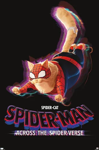 Miniatura 10 de Marvel Spider-Man: Across The Spider-Verse - Póster de pared de una hoja de Spider-Cat, 22.4 pulgadas de largo x 14.7 pulgadas de ancho, paquete
