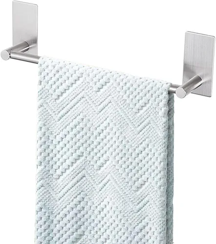 Miniatura 16 de Songtec Barra de Toalla Dorada de 16 Pulgadas, Soporte de Toalla Adhesivo para Baño Sin Taladro, Soporte de Toalla con Montaje de Cinta de Adhesión