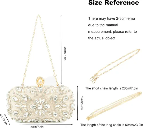 Miniatura 7 de Ofuleo Women's Handbag Evening Bag Clutch Purse for Wedding Party Prom Weekend Cocktail Homecoming GIfts for Women