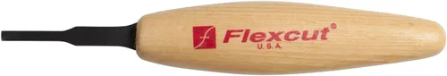 Miniatura 5 de Flexcut Micro cincel, cuchilla de corte afilada de alto carbono, 3/16 pulgadas (0.197 in) para trabajos en miniatura y detalles finos (MT13)