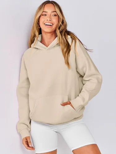 Miniatura 144 de ANRABESS - Sudaderas con capucha para mujer, sobre talla, de vellón de manga larga, modelo de 2024, para otoño