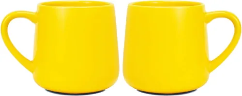 Miniatura 13 de Bosmarlin Juego de 2 tazas de café de cerámica brillante, taza de té para oficina y hogar, 18 onzas, adecuadas para lavavajillas y microondas