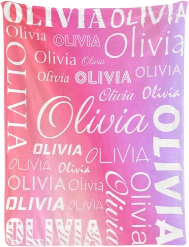 Miniatura 14 de Manta de bebé personalizada con nombre, manta personalizada con nombre, manta personalizada para adultos, niños, cumpleaños, Navidad, Día