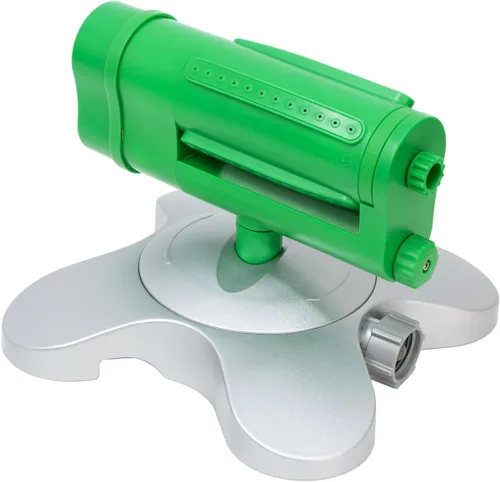 Miniatura 8 de RESTMO Aspersor turbo oscilante, aspersor de riego para patio grande con 21 boquillas duraderas, base pesada, ancho y cobertura de rociado