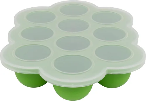 Miniatura 8 de WeeSprout - Bandeja de silicona para congelar alimentos para bebés con tapa de clip, recipiente de almacenamiento perfecto para alimentos caseros