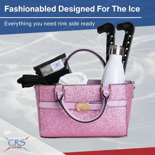 Miniatura 138 de CRS Cross Rink Side Tote. Ice Skating Accessory Bag-Figure Skating, Roller, Inline Skaters, Dance, Cheer.Organizes Guards Water Bottle Phone