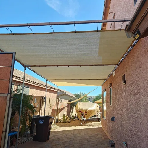 Miniatura 6 de Tela de sombra 90% para patio, pérgola de 6 x 6 pies, tela transpirable para playa, terraza, porche, cenador, cochera, parasol al aire libre