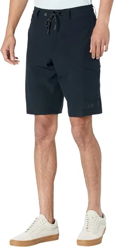 Oakley Pantalones cortos cargo híbridos de 21 pulgadas para hombre tela elástica en 4 direcciones tecnología hidrófuga pantalones cortos deportivos