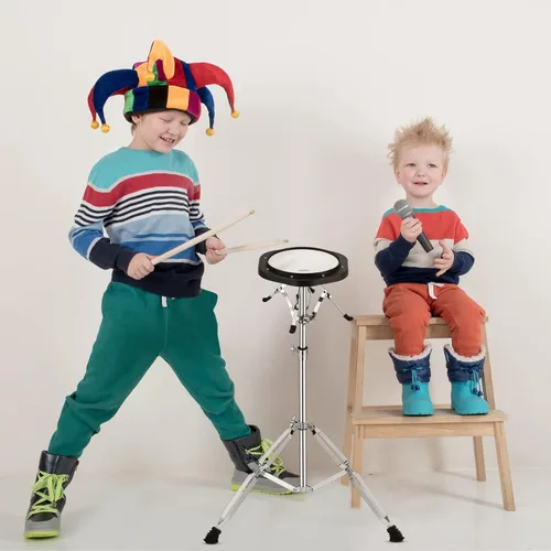 Miniatura 9 de Kit de Glockenspiel y Xilófono Eastar Avanzado de 32 Notas para Principiantes, Kit de Percusión con Almohadilla de Práctica de Tambor de 8 Pulgadas