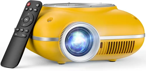 Miniatura 9 de HOMPOW Mini proyector con Bluetooth bidireccional, proyector portátil para uso de cine en casa, compatible con 1080P para interiores/exteriores