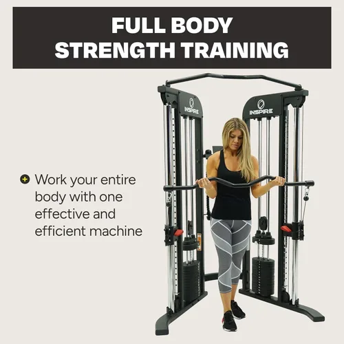 Miniatura 3 de Inspire Fitness FTX - Entrenador funcional compacto para el hogar con accesorios - Diseño que ahorra espacio - Máquina de cable para gimnasio
