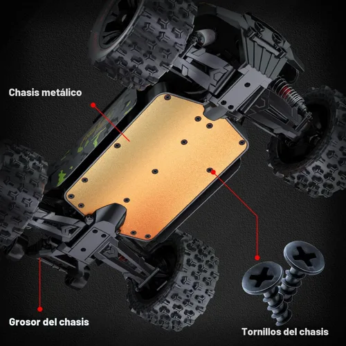 Miniatura 7 de Autos RC sin escobillas 1/14 para adultos, rápidos 50+ mph, camiones RC 4x4 todoterreno impermeables, auto eléctrico de control remoto de alta