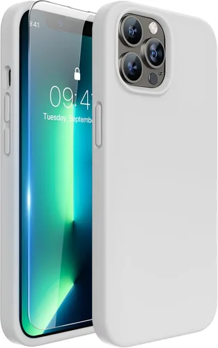 Miniatura 9 de Miracase Funda diseñada para iPhone 13 Pro Max con protector de pantalla, [forro de microfibra suave antiarañazos], funda protectora de silicona