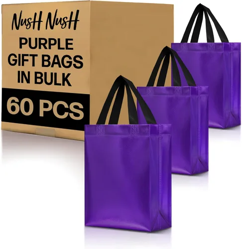 Miniatura 38 de Nush Nush - Bolsas de regalo reutilizables azul aguamarina a granel (azul aguamarina - Tamaño mediano - Juego de 30)