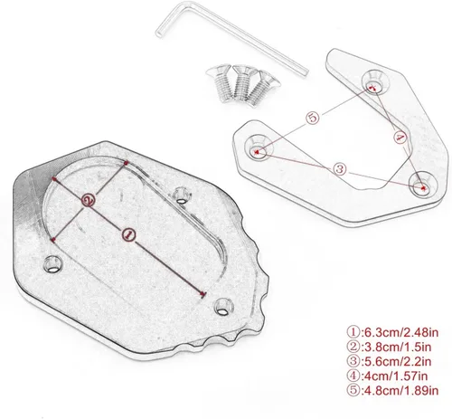 Miniatura 2 de Placa ampliadora de soporte para B&MW F850GS F 850 para GS F750GS F850 para GS F 750 para GS 2018-2023, accesorios de motocicleta, soporte lateral