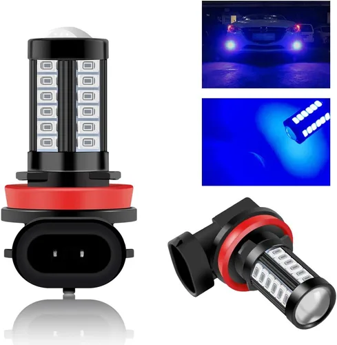 Miniatura 8 de Bombillas LED antiniebla H8 H11 de repuesto para automóviles súper brillantes 6000 K rosa 5730 33SMD para luces de circulación diurna DRL 12 V-2