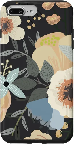 Miniatura 12 de Funda para iPhone 13 Pro Max Boho Wildflower Garden Botanical Floral Pattern (negro)