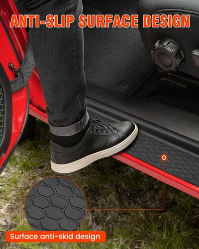 Miniatura 3 de Kit de protectores de umbral SUPAREE para JL Wrangler con logotipo 1941, protectores de entrada de puerta de goma negra para Jeep JLU JT 4 puertas