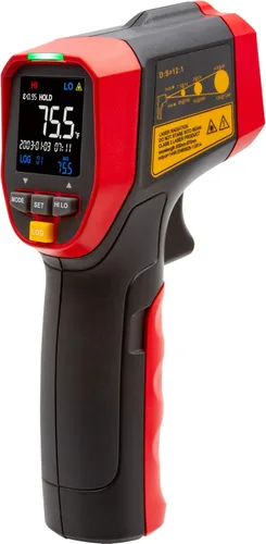 Triplett Termómetro infrarrojo IRT350 sin contacto 12:1 con indicador láser circular, -4 a 1112°F (-20 a 1,112.0 °F)