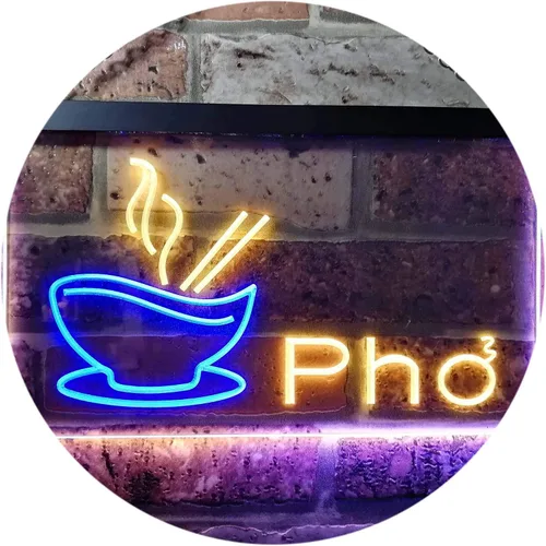 Miniatura 13 de ADVPRO Pho - Letrero de neón LED de doble color, para restaurante, fideos vietnamitas, azul y rojo, 12 x 8.5 pulgadas, st6s32-i0459-br