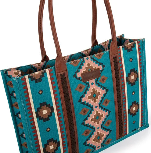 Miniatura 3 de Wrangler - Cartera para tarjetas de crédito para mujer, estilo bohemio, azteca, con bolsillo con cremallera