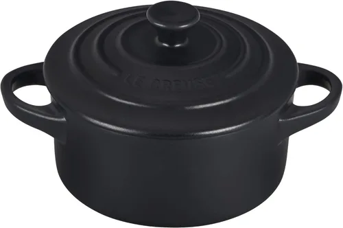 Miniatura 12 de Le Creuset Gres Mini Redondo Cocotte, 8 onzas., Blanco