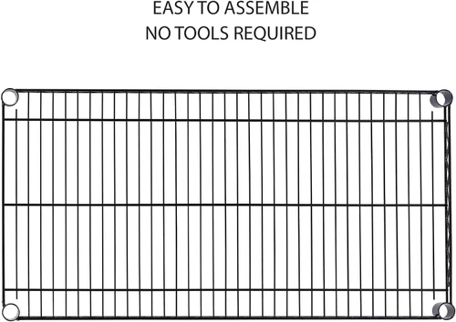 Miniatura 5 de Alera Kit de estantería de alambre de 5 estantes con ruedas y revestimientos para estantes, 36 pulgadas de ancho x 18 pulgadas de profundidad x 72
