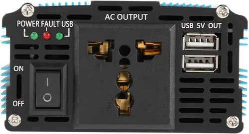 Miniatura 5 de 500W DC 12V a AC 220V-240V pico 600W convertidor de coche adaptador USB dual