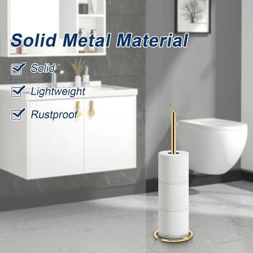 Miniatura 3 de NearMoon Soporte de Papel Higiénico para Baño, Independiente con Reserva, Portarrollos Espacial para 4 Rollos para Encimera de Baño/Cocina - Todo