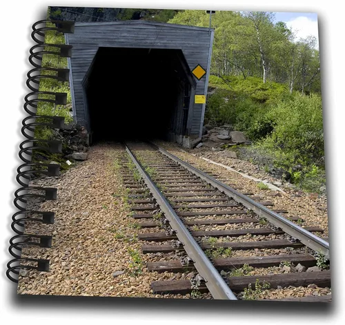 3dRose db_82375_3 Noruega, Flam, pista de tren-EU21 CMI0380-Cindy Miller Hopkins-Mini Bloc de notas, 4 por 4"