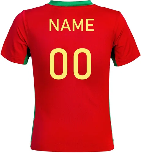 Miniatura 35 de Cnins Camisetas de entrenamiento de fútbol para niños de 2 a 14 años, trajes de práctica para niños y niñas con colores del equipo nacional