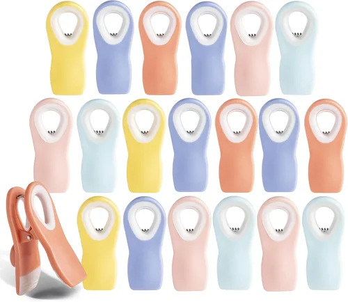 Miniatura 22 de COOK WITH COLOR Clips para bolsas de chips con imán para almacenamiento de alimentos con agarre hermético para bolsas de pan, bolsas de aperitivos
